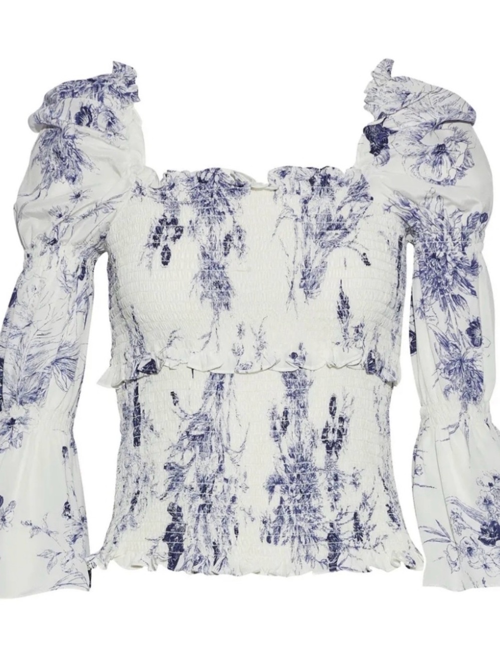 CINQ A SEPT Adelaide Floral Silk Blouse